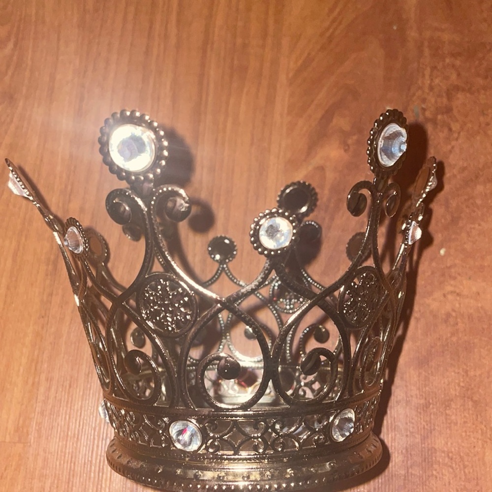Gold Crown Bath and Body Works candle holder
